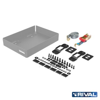 RIVAL Aluminium Doppelkanisterhalter für Modularen Dachträger