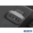 RIVAL Aluminium Doppelkanisterhalter für Modularen Dachträger