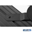 RIVAL Edelstahl Reserveradhalter für Modularen Dachträger