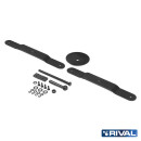 RIVAL Edelstahl Reserveradhalter für Modularen Dachträger