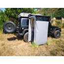James Baroud FALCON Duschkabine – mobile Campingdusche mit Aluminiumrahmen